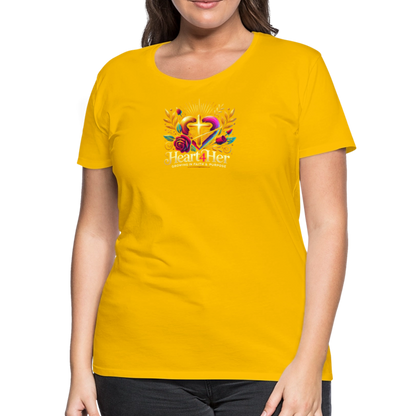 Heart4Her Women’s Premium T-Shirt - sun yellow