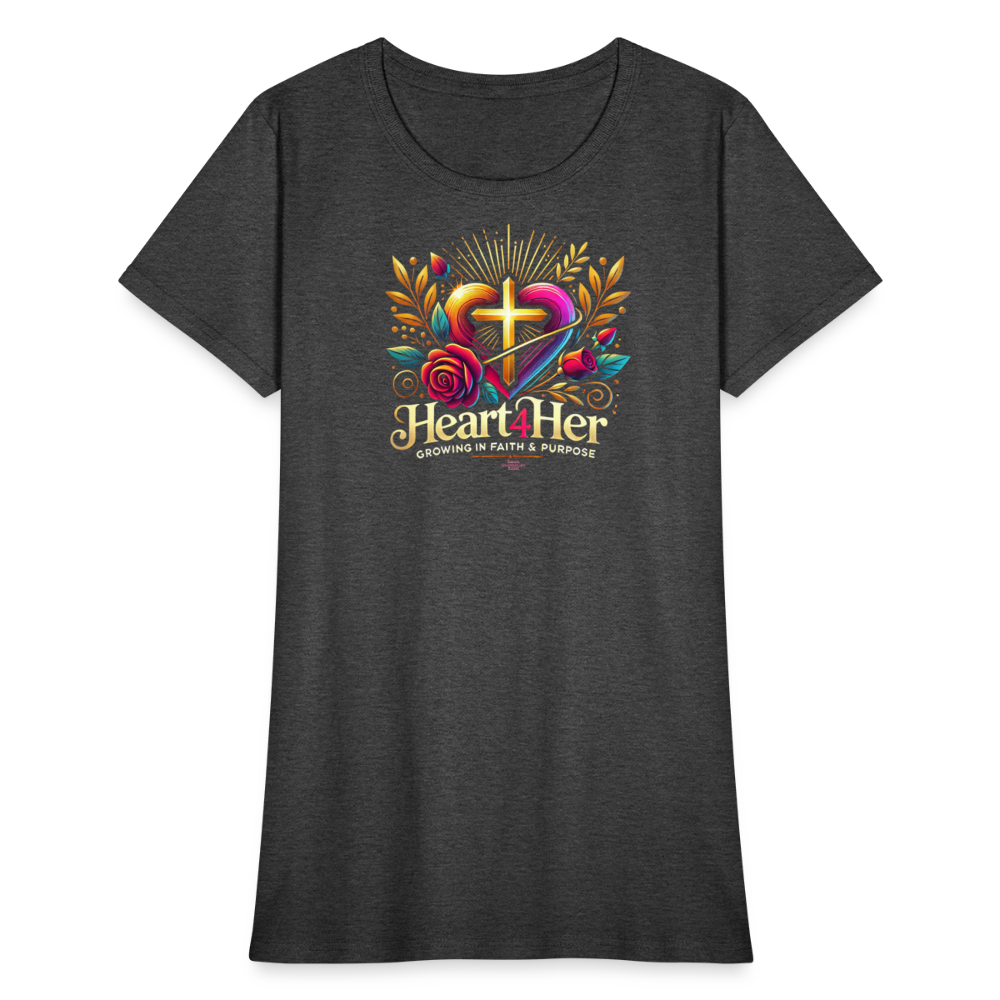 Heart4Her Women's T-Shirt - heather black