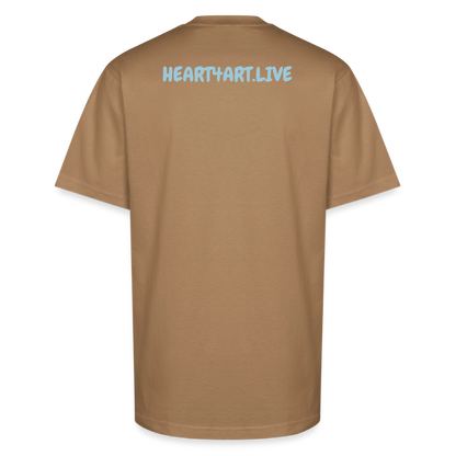 WORD TO THE STREET Unisex Oversized Heavyweight T-Shirt - khaki