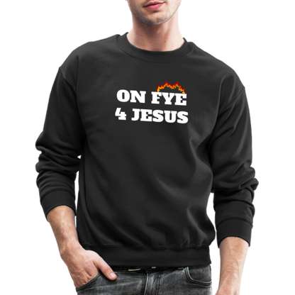 ON FYE 4 JESUS Crewneck Sweatshirt - black