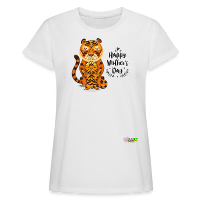 Happy Mother's Day- Tiger (Women's Relaxed Fit T-Shirt) - white