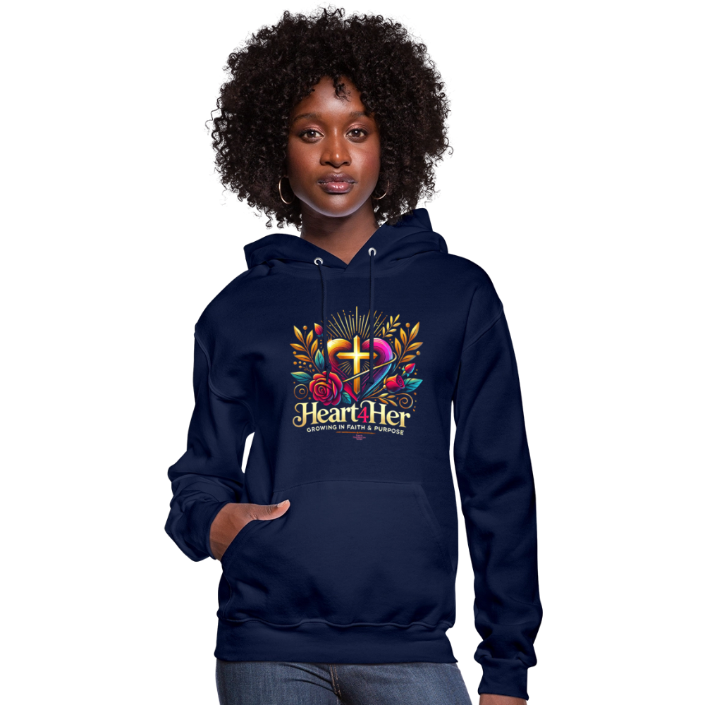 Heart4Her Women's Hoodie - navy