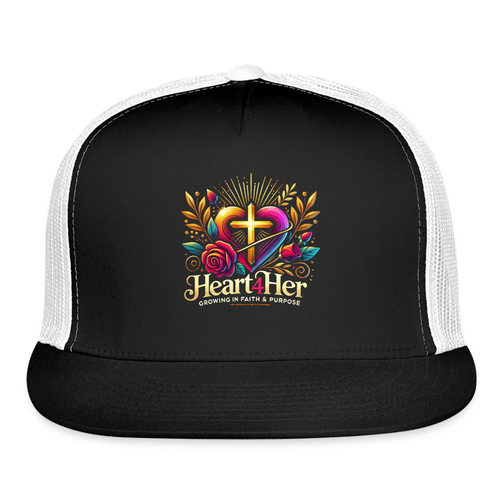 Heart4Her Trucker Hat - black/white