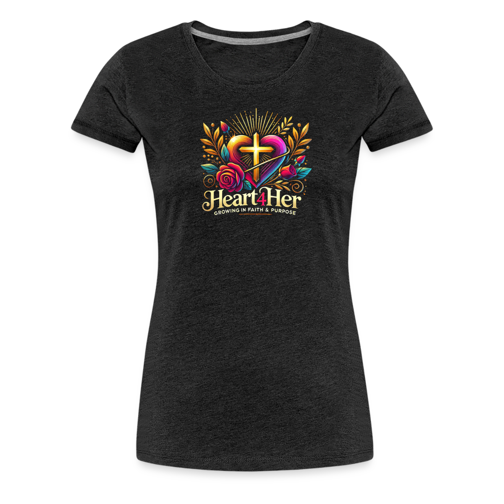 Heart4Her Women’s Premium T-Shirt - charcoal grey