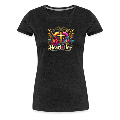 Heart4Her Women’s Premium T-Shirt - charcoal grey