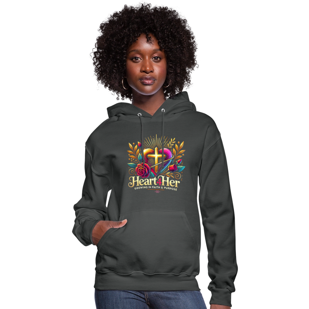 Heart4Her Women's Hoodie - asphalt