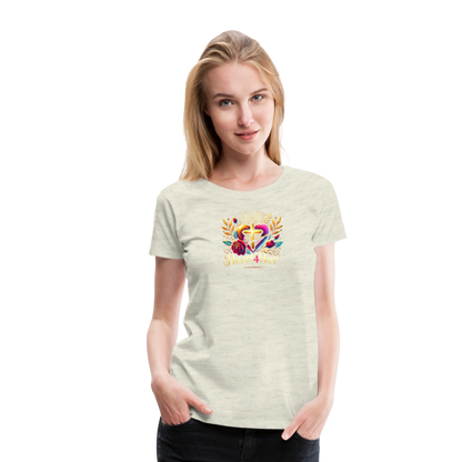 Heart4Her Women’s Premium T-Shirt - heather oatmeal