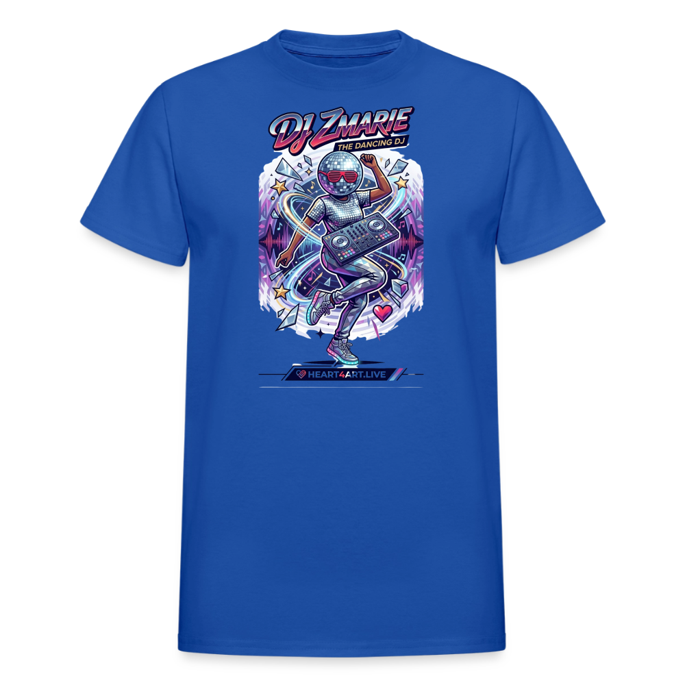 DJ ZMARIE "THE DANCING DJ" TM Gildan Ultra Cotton Adult T-Shirt - royal blue