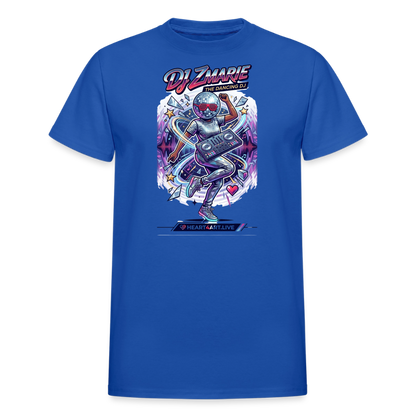 DJ ZMARIE "THE DANCING DJ" TM Gildan Ultra Cotton Adult T-Shirt - royal blue