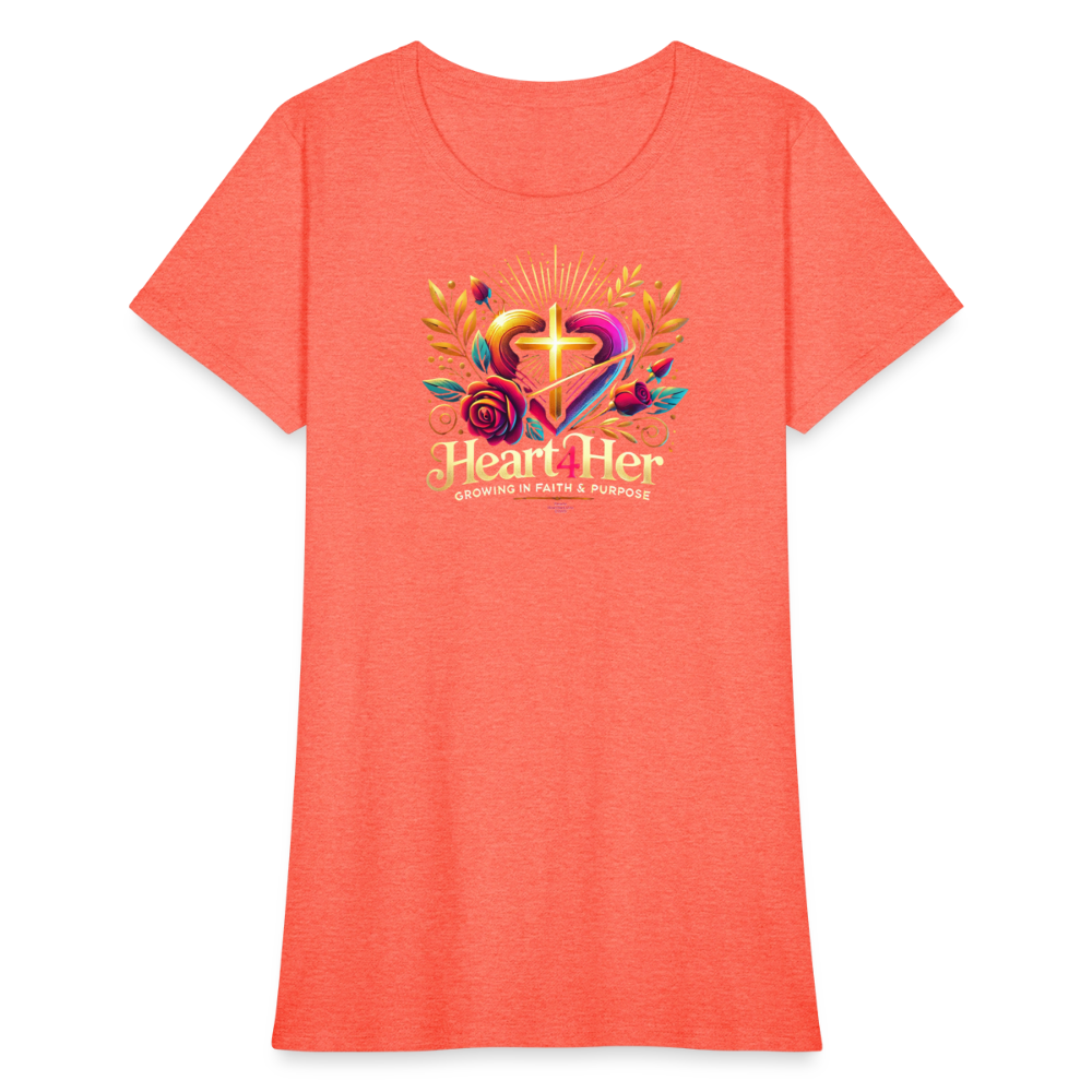 Heart4Her Women's T-Shirt - heather coral