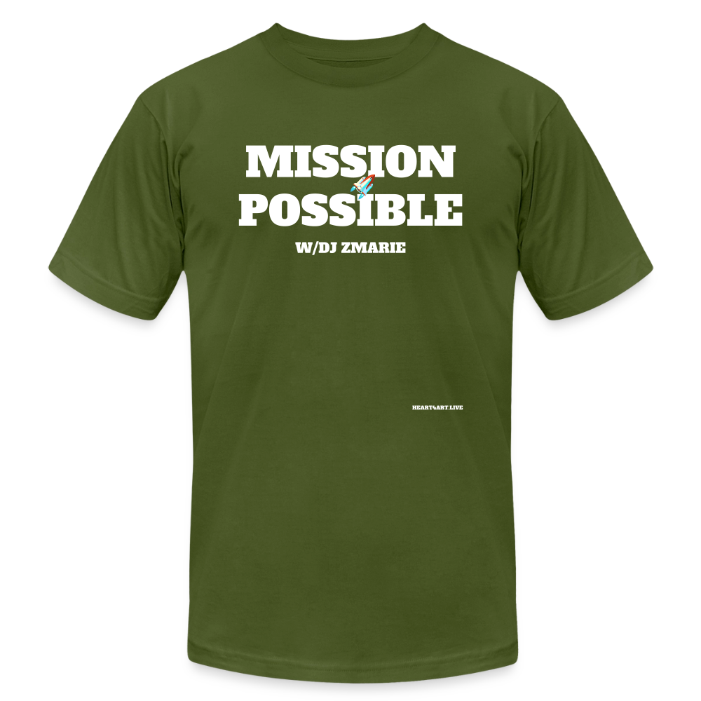 MISSION POSSIBLE Unisex Jersey T-Shirt by Bella + Canvas - olive