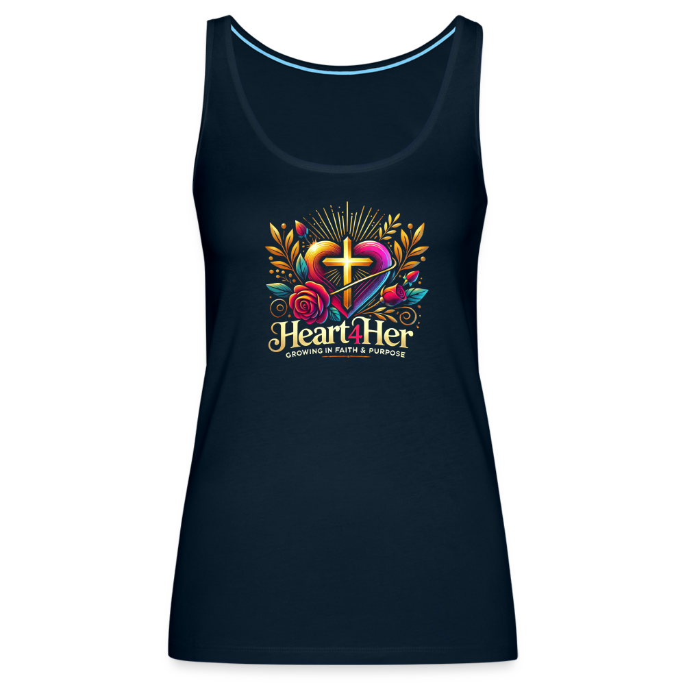 Heart4Her Women’s Premium Tank Top - deep navy