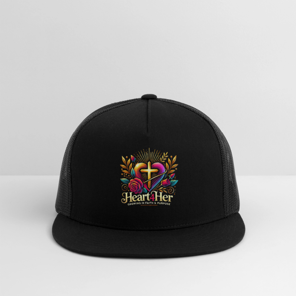 Heart4Her Trucker Hat - black/black