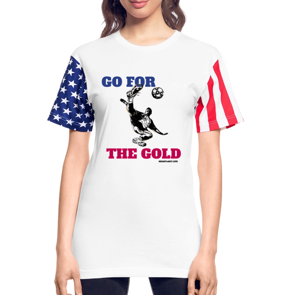 GO FOR THE GOLD Unisex T-Shirt | LAT Code Five™ 3976 - white