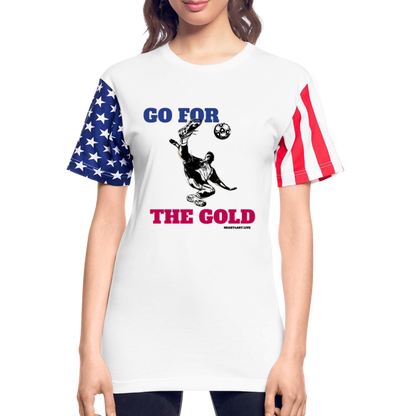 GO FOR THE GOLD Unisex T-Shirt | LAT Code Five™ 3976 - white