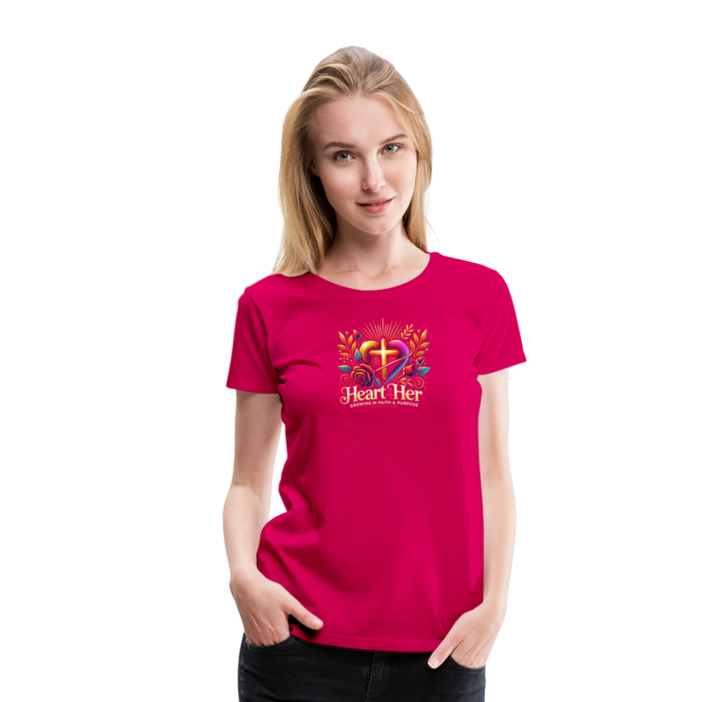 Heart4Her Women’s Premium T-Shirt - dark pink