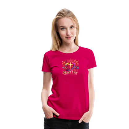Heart4Her Women’s Premium T-Shirt - dark pink