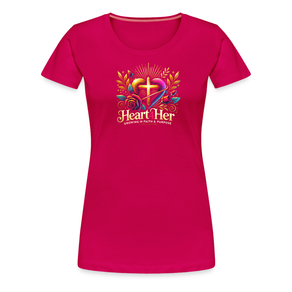 Heart4Her Women’s Premium T-Shirt - dark pink