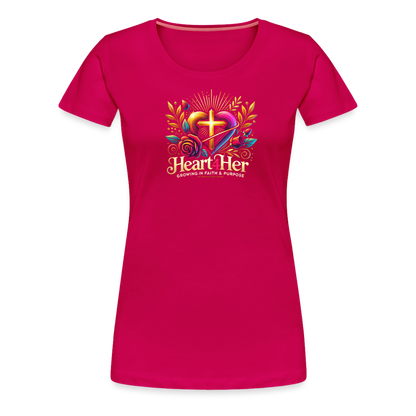 Heart4Her Women’s Premium T-Shirt - dark pink