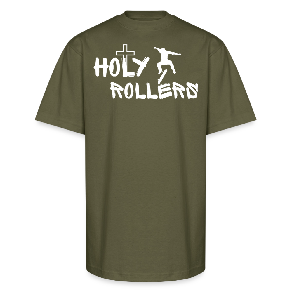 Holy Rollers Skater Unisex Oversized Heavyweight T-Shirt - classic olive