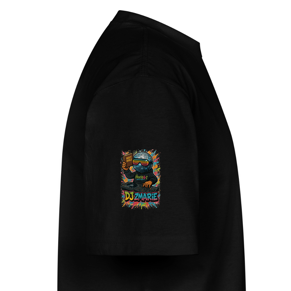DJ ZMARIE "THE DANCING DJ" Unisex Oversized Heavyweight T-Shirt - black