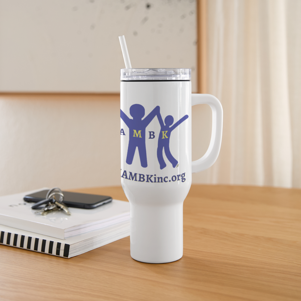 IAMBK 40 oz Travel Tumbler - white