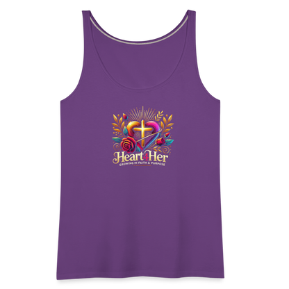 Heart4Her Women’s Premium Tank Top - purple