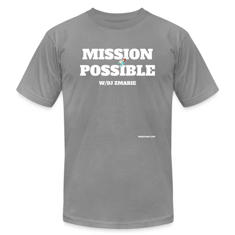 MISSION POSSIBLE Unisex Jersey T-Shirt by Bella + Canvas - slate