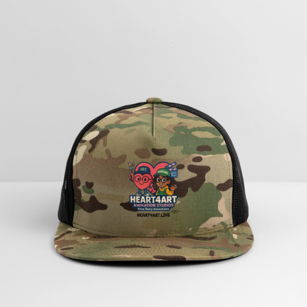 HEART4ART ANIMATION STUDIOS Trucker Hat - MultiCam\black