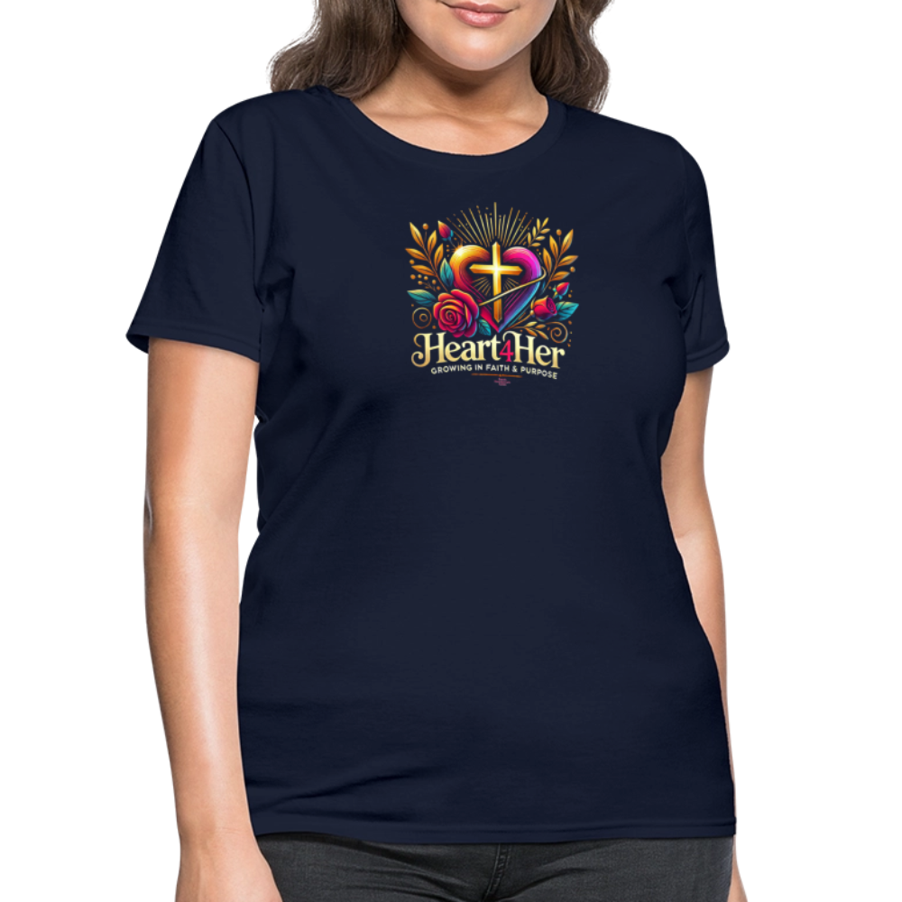 Heart4Her Women's T-Shirt - navy