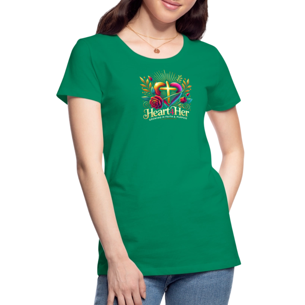 Heart4Her Women’s Premium T-Shirt - kelly green