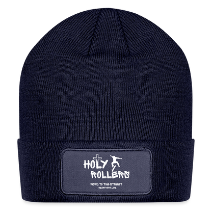 HOLY ROLLERS SKATER 🛹Patch Beanie - navy