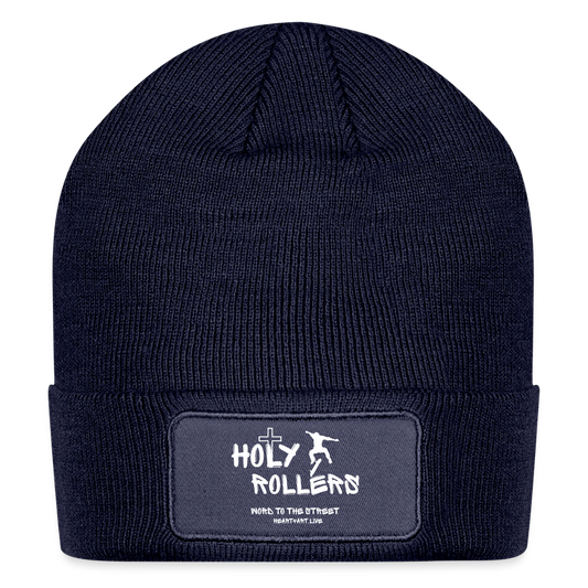 HOLY ROLLERS SKATER 🛹Patch Beanie - navy