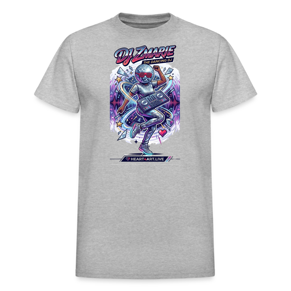 DJ ZMARIE "THE DANCING DJ" TM Gildan Ultra Cotton Adult T-Shirt - heather gray