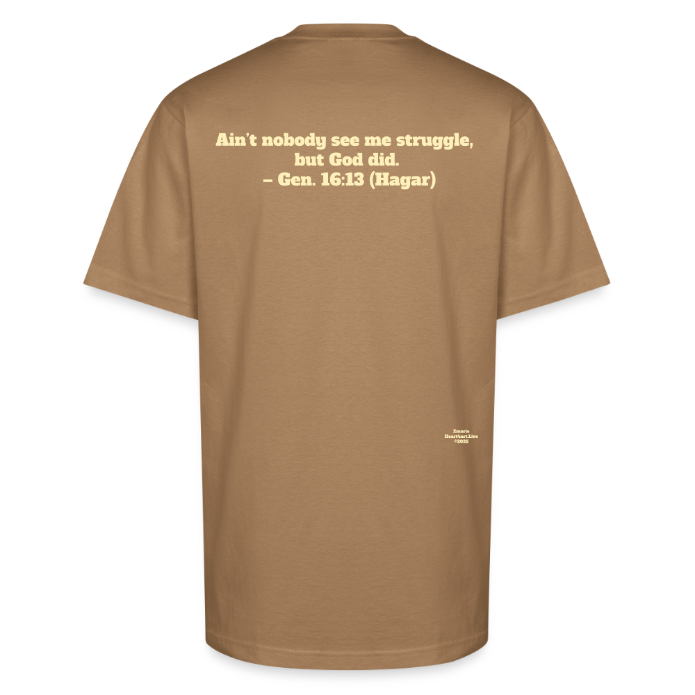 Hagar Holy Hustle Wear🔥💯 Tee - khaki