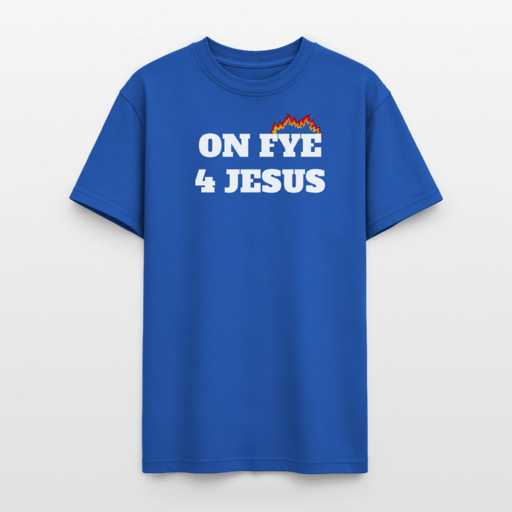 ON FYE 4 JESUS Gildan Ultra Cotton Adult T-Shirt - royal blue