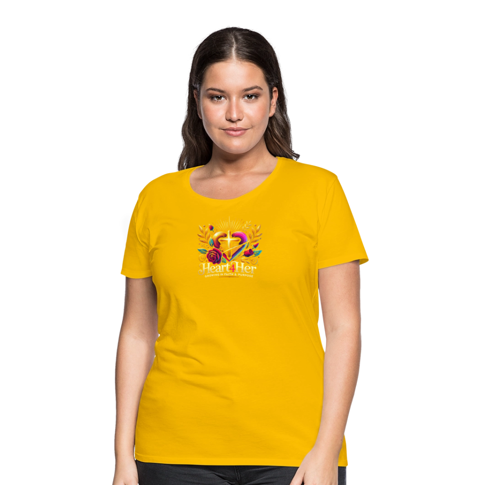 Heart4Her Women’s Premium T-Shirt - sun yellow