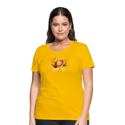 Heart4Her Women’s Premium T-Shirt - sun yellow
