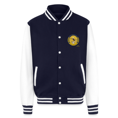 Interfaith University Heavyweight Letterman Jacket - navy/white