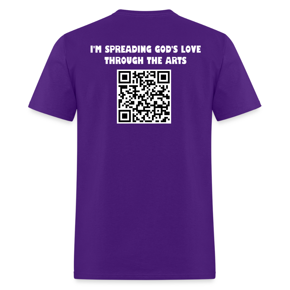 KINGDOM CREATIVE SPREAD LOVE Unisex Classic T-Shirt - purple