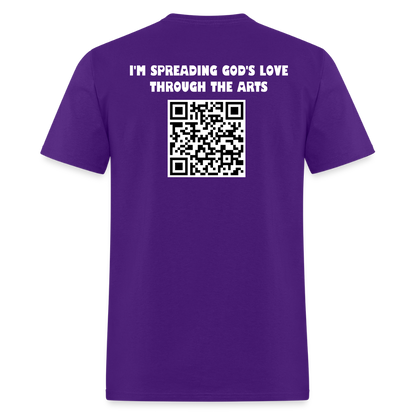 KINGDOM CREATIVE SPREAD LOVE Unisex Classic T-Shirt - purple