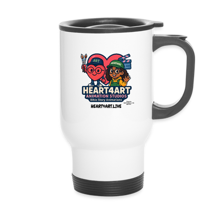HEART4ART ANIMATION STUDIOS Travel Mug - white