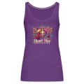Heart4Her Women’s Premium Tank Top - purple