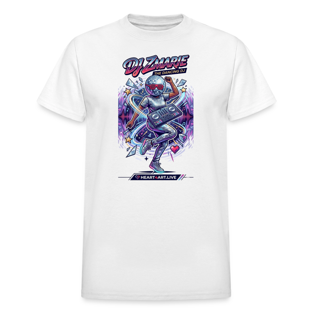 DJ ZMARIE "THE DANCING DJ" TM Gildan Ultra Cotton Adult T-Shirt - white