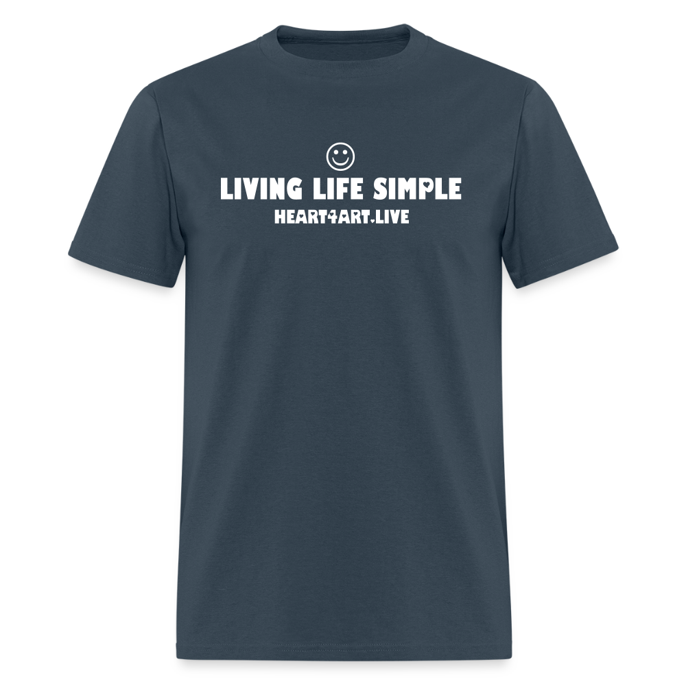 LIVING LIFE SIMPLE SPREAD LOVE Unisex Classic T-Shirt -  blue dusk