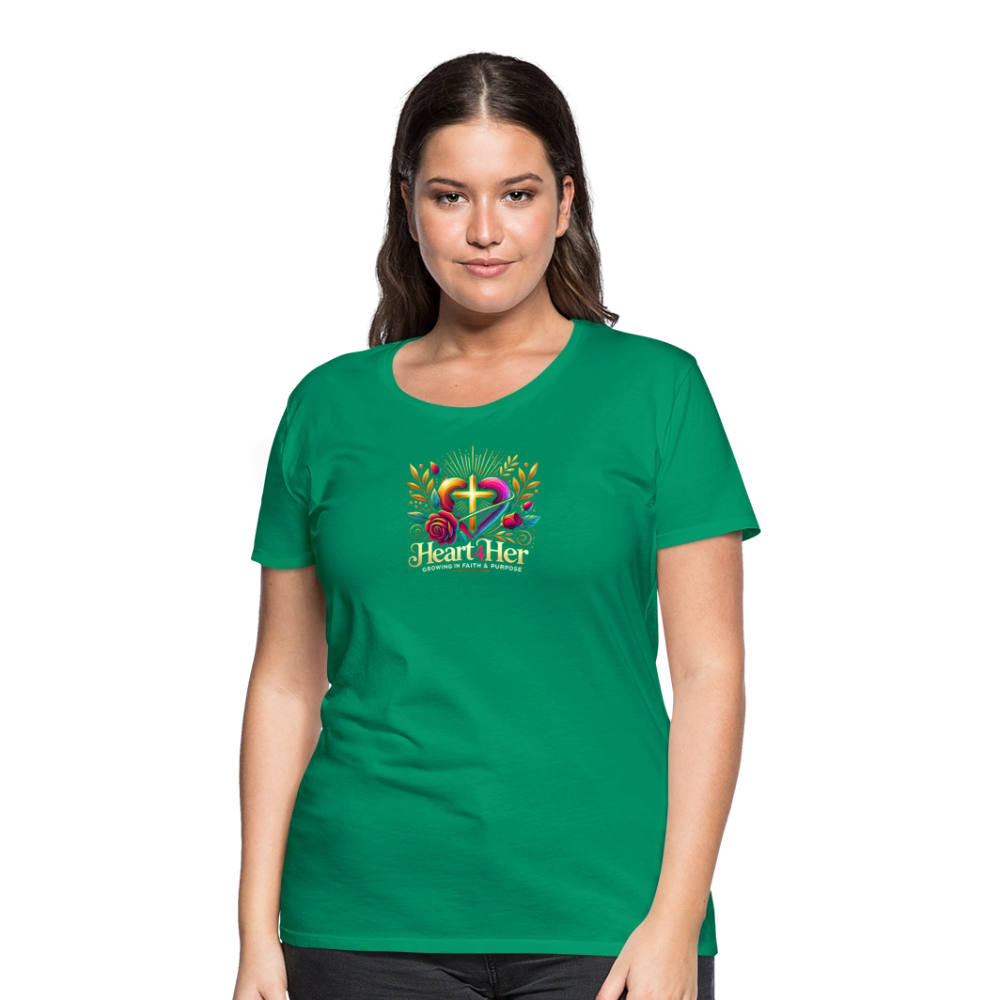 Heart4Her Women’s Premium T-Shirt - kelly green