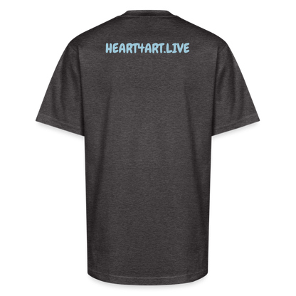 WORD TO THE STREET Unisex Oversized Heavyweight T-Shirt - charcoal grey