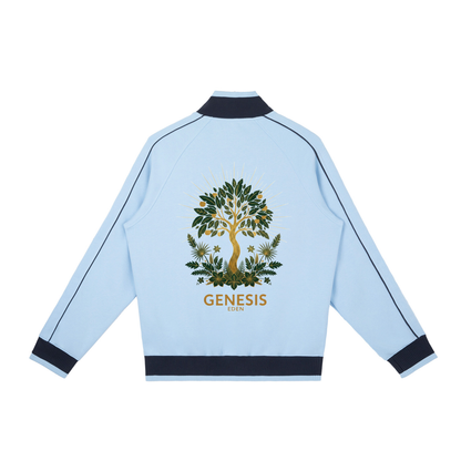 THE GENESIS COLLECTION: THE GARDEN Unisex Color Block Raglan Sleeve Zip Track Jacket