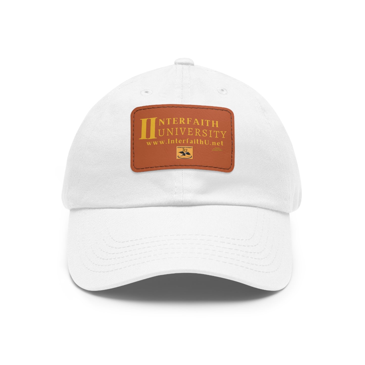 Interfaith University Hat with Leather Patch (Rectangle)