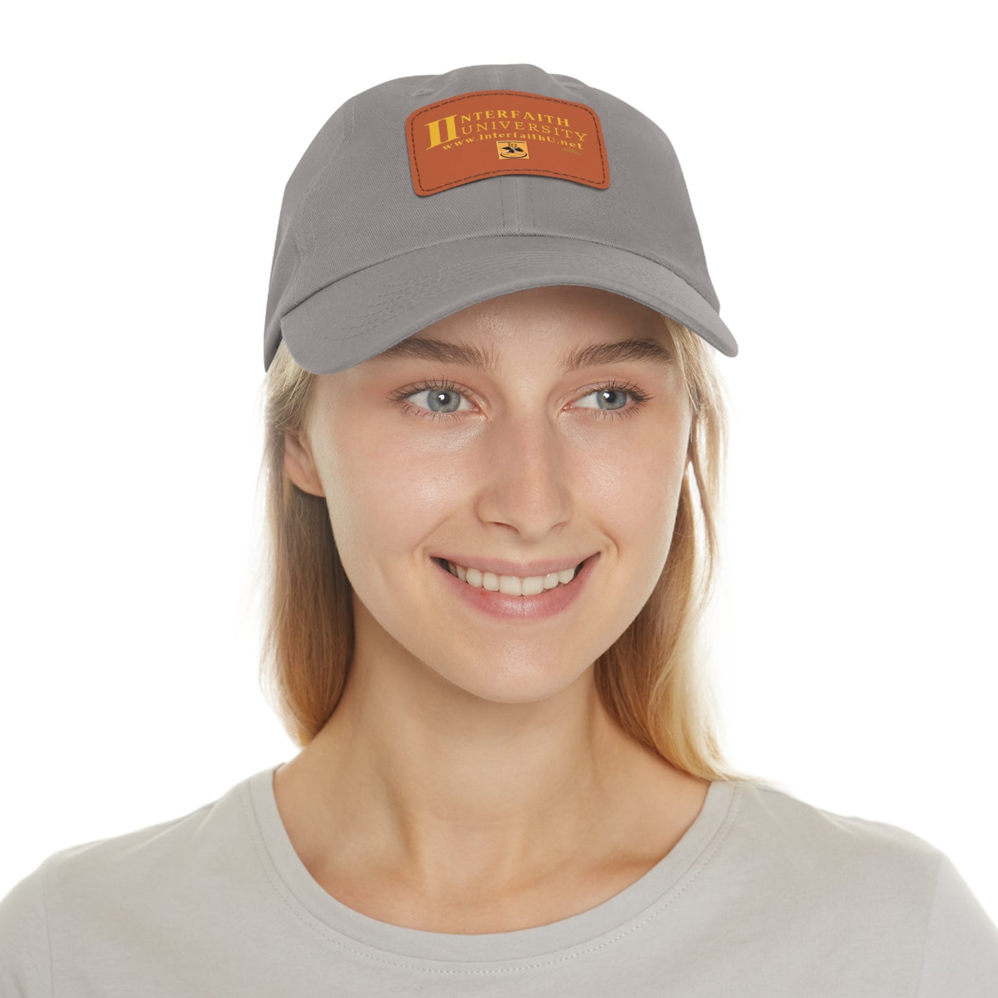 Interfaith University Hat with Leather Patch (Rectangle)